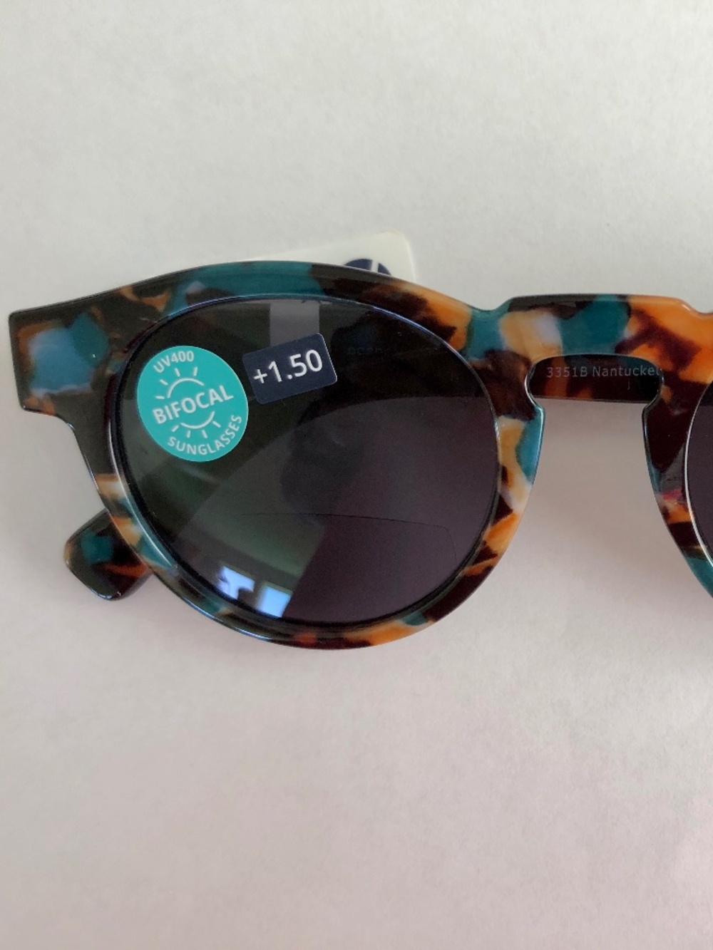 New Peepers Round Multicolor Nantucket Bifocal Sunglass Readers +1.50